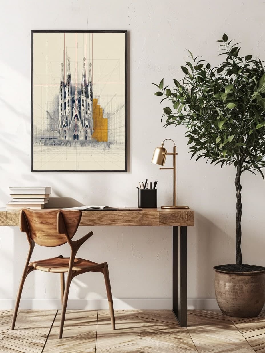 Sagrada Familia in an office