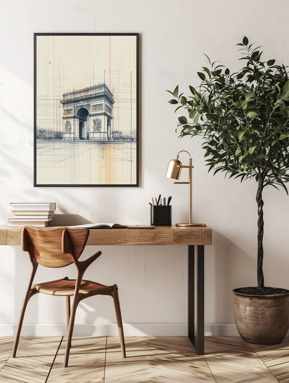 Arc de Triomphe in an office