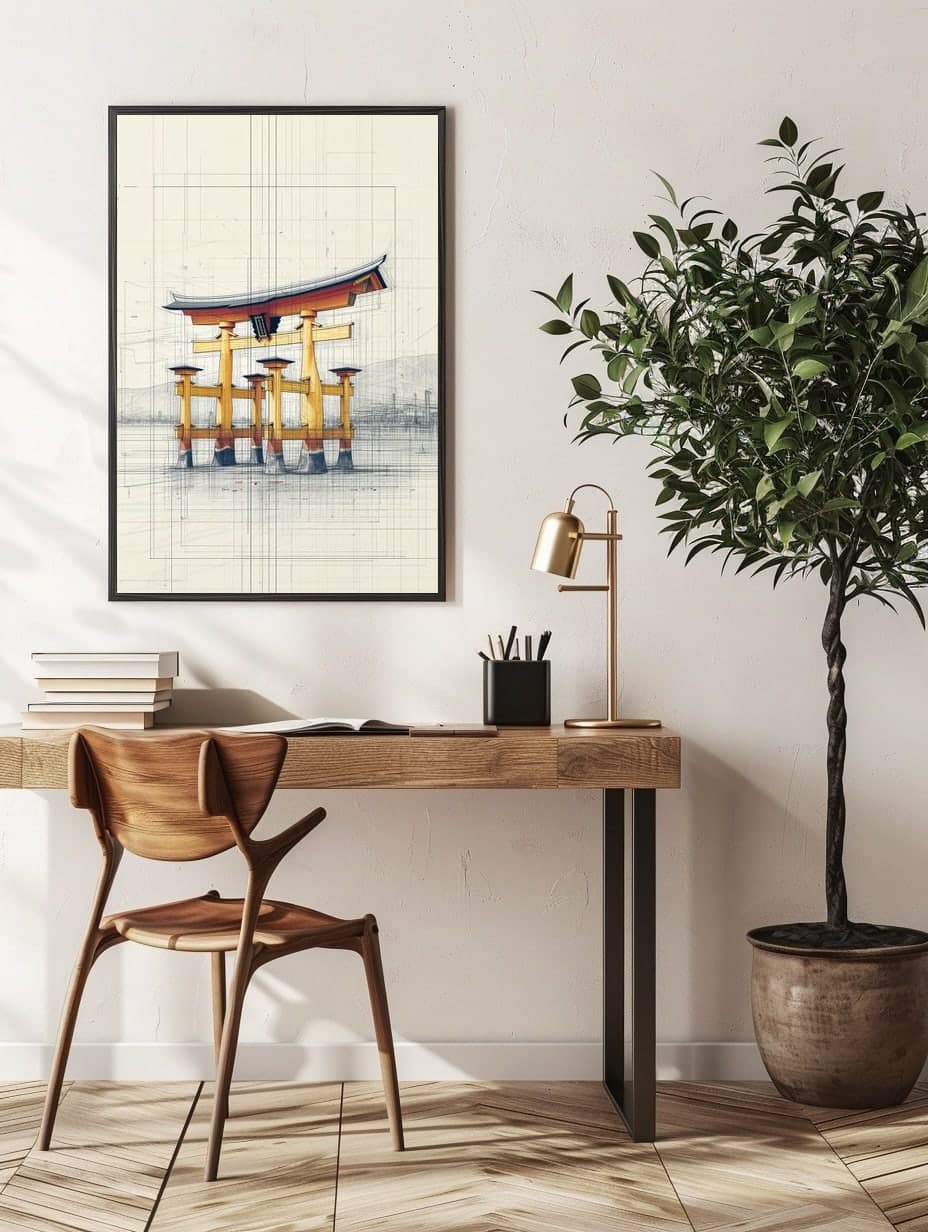 Itsukushima Shrine Miyajima in an office