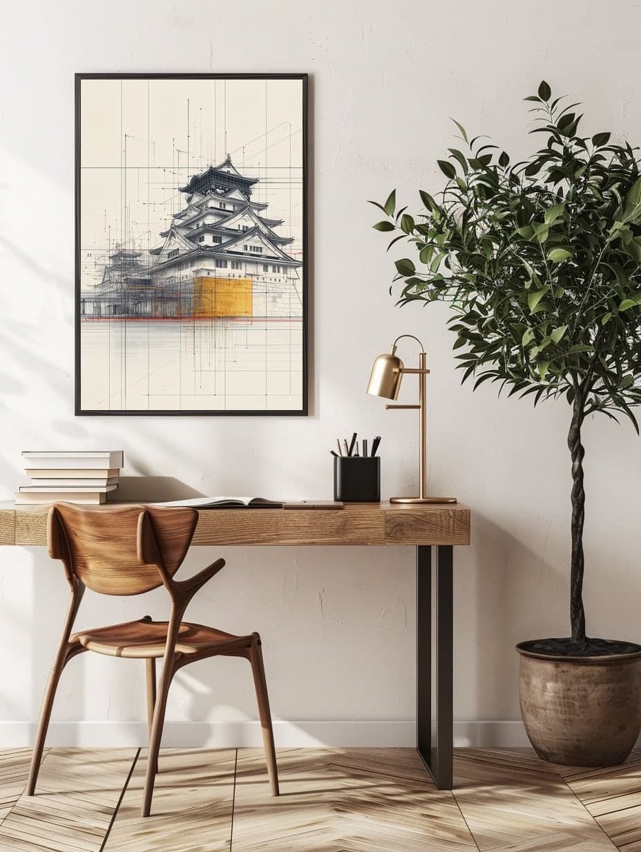 Himeji Castle in an office
