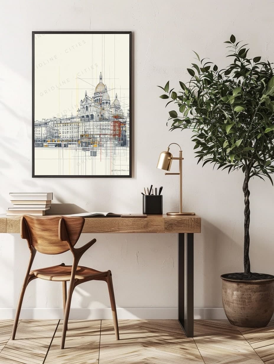Paris SacréCoeur in an office
