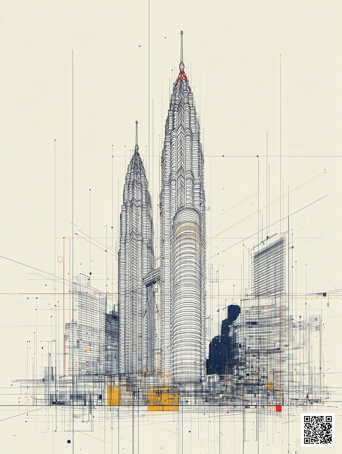 Midjourney PetronasTowers
