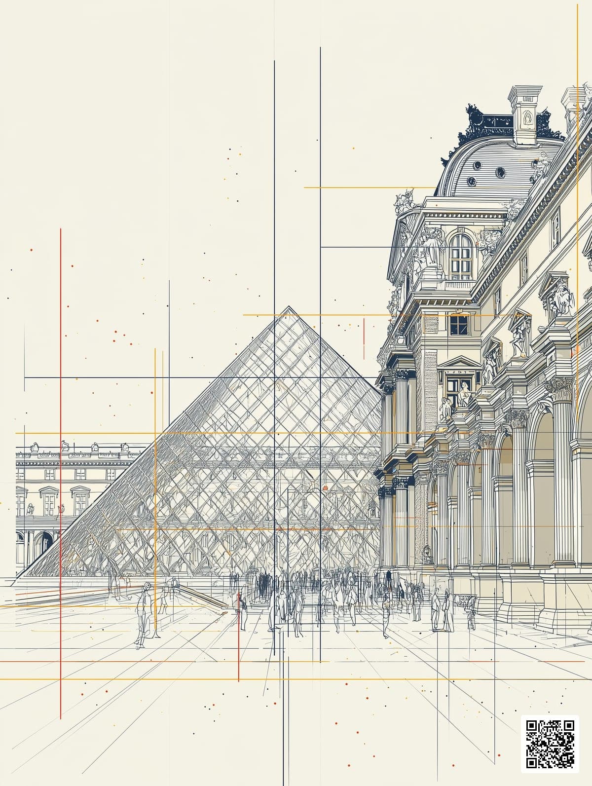 Midjourney Paris Pyramid