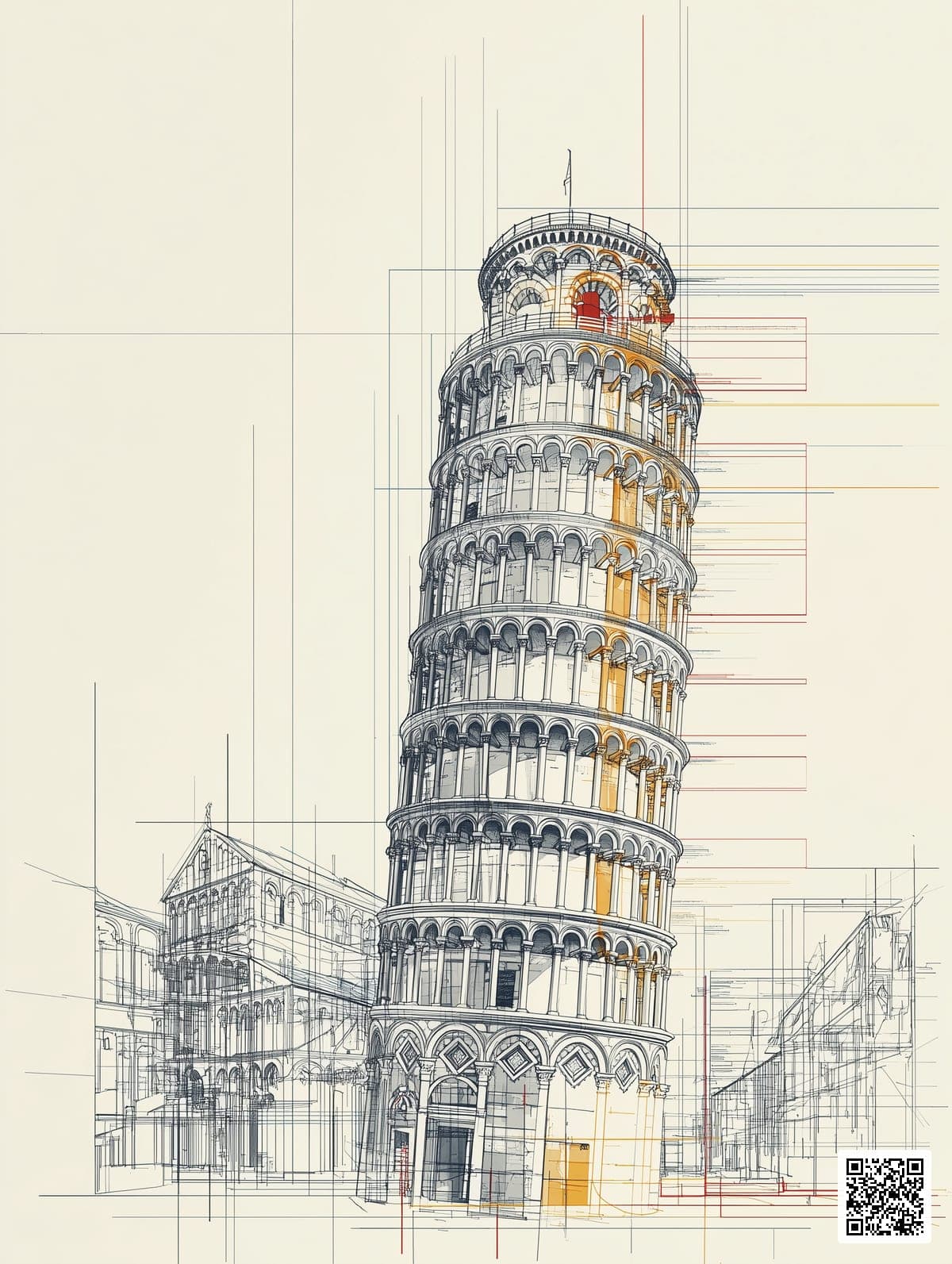 Midjourney Pisa Tower