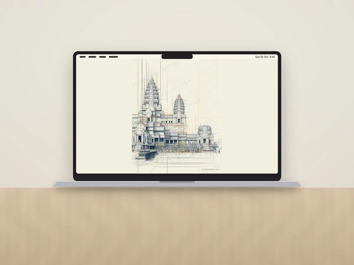Angkor Wat as desktop wallpaper