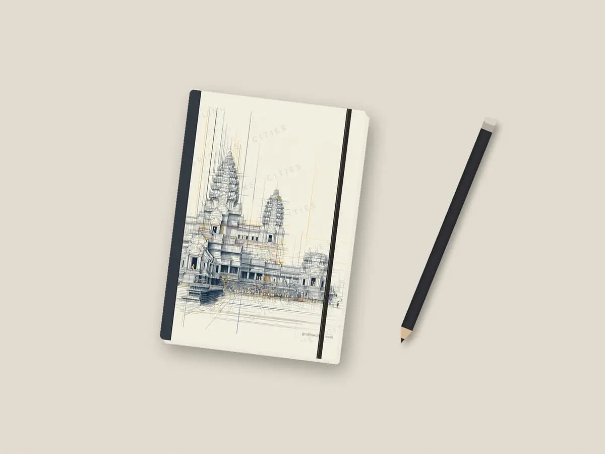 Angkor Wat as notebook cover