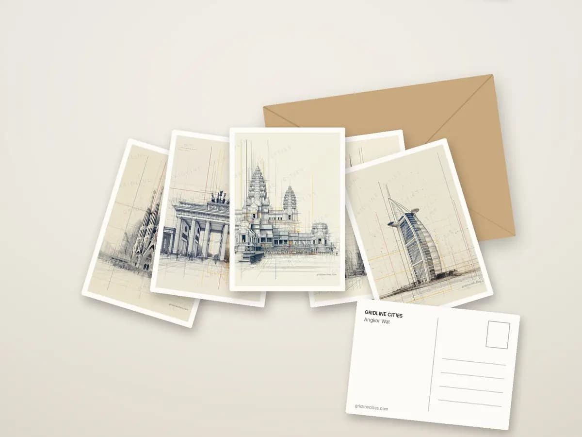 Angkor Wat as postcards