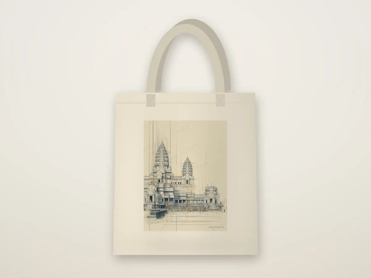 Angkor Wat as tote bag