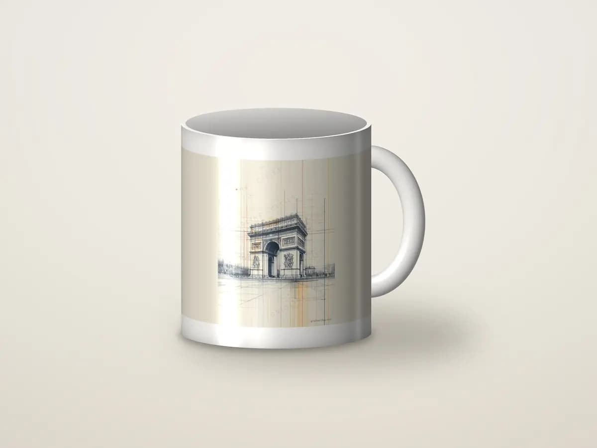 Paris Arc de Triomphe as mug