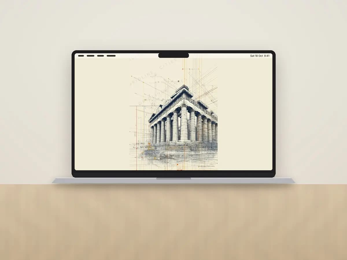 Athens Acropolis as desktop wallpaper