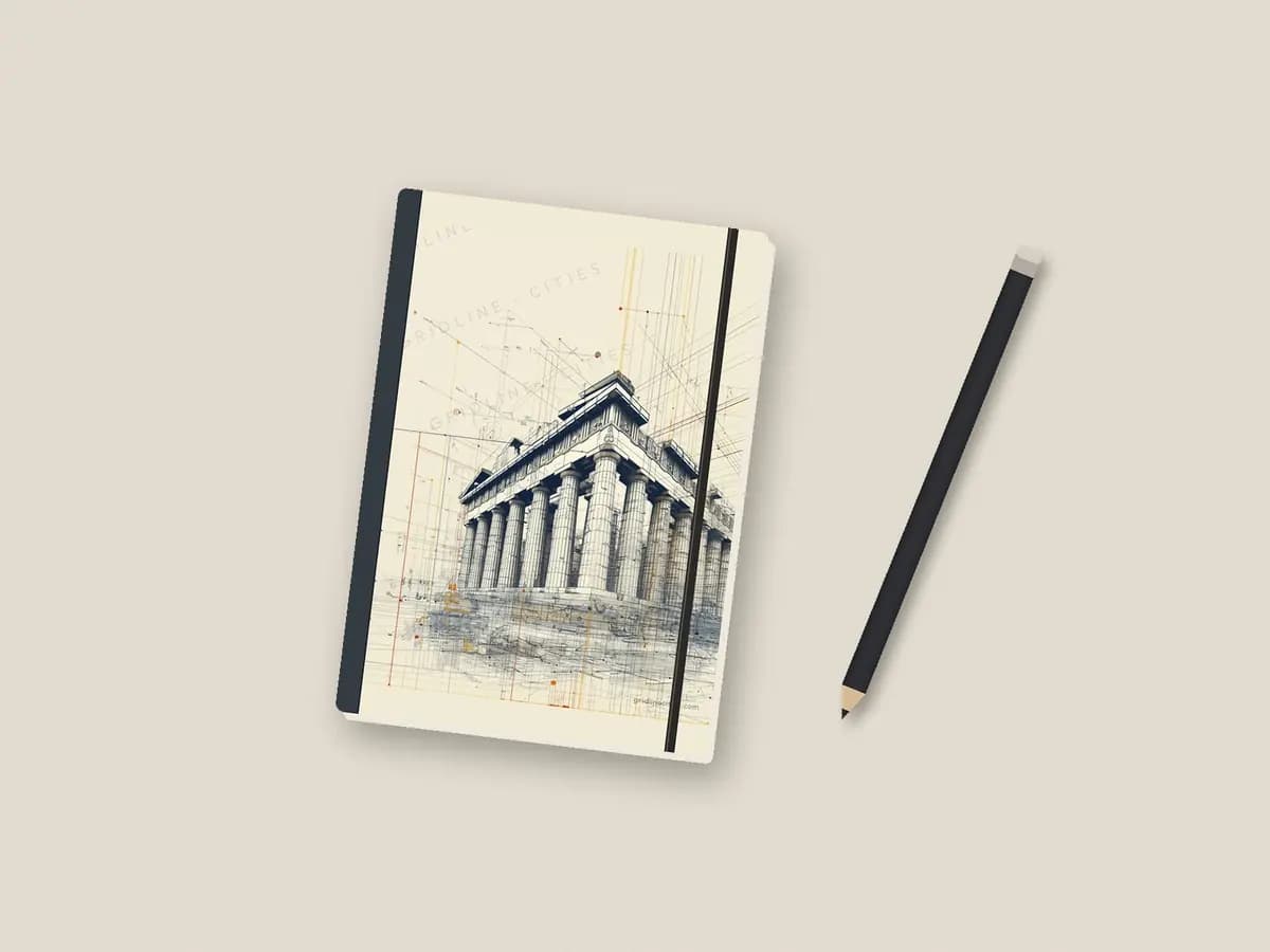 Athens Acropolis as notebook cover