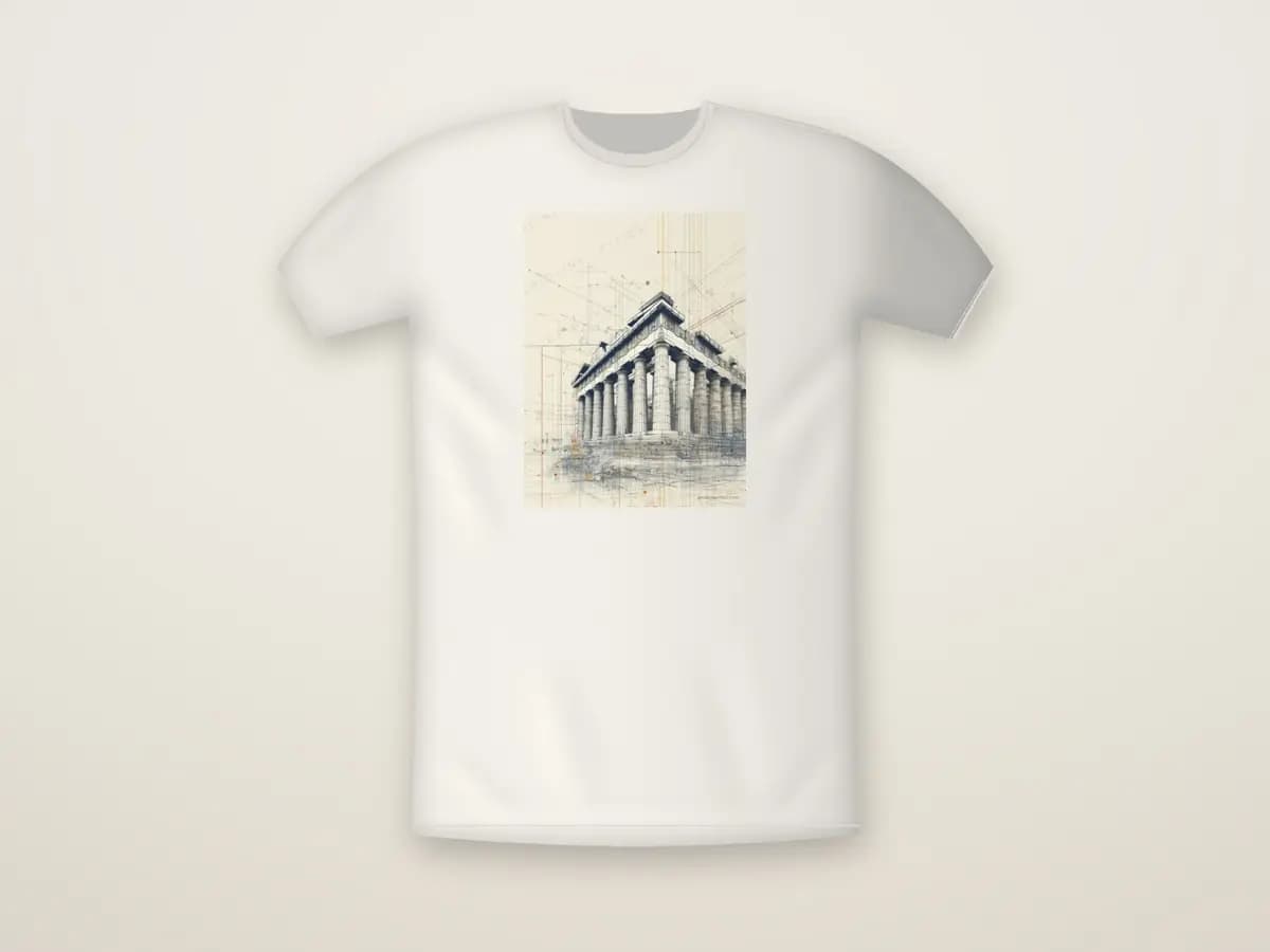 Athens Acropolis as t-shirt