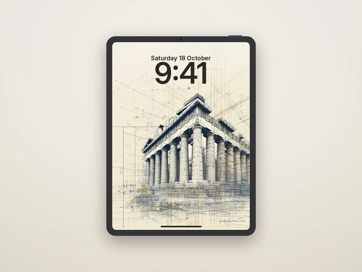 Athens Acropolis as tablet wallpaper