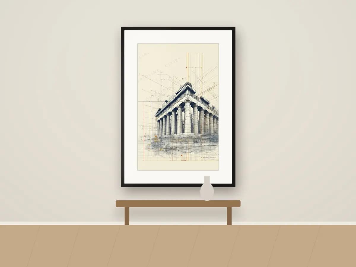 Athens Acropolis as print & frame