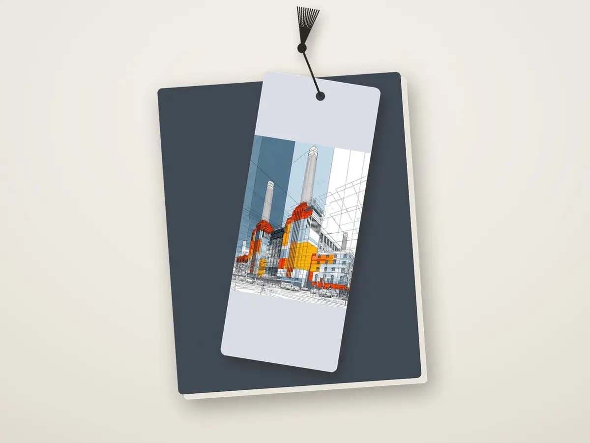 Battersea Mondrian Style as bookmark
