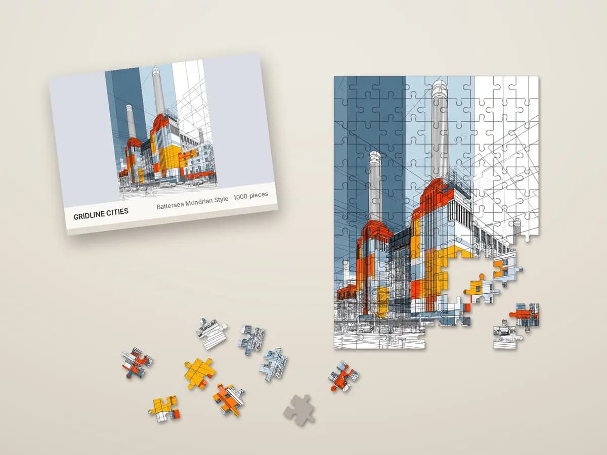 Battersea Mondrian Style as jigsaw puzzle