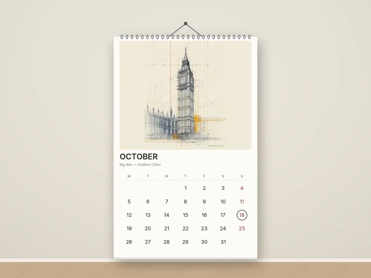 Big Ben as calendar