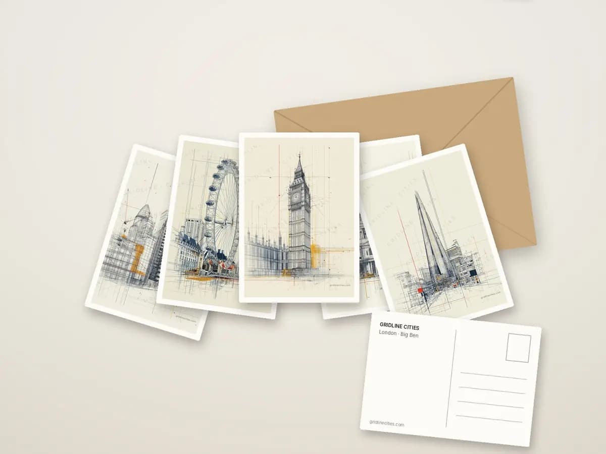 Big Ben as postcards
