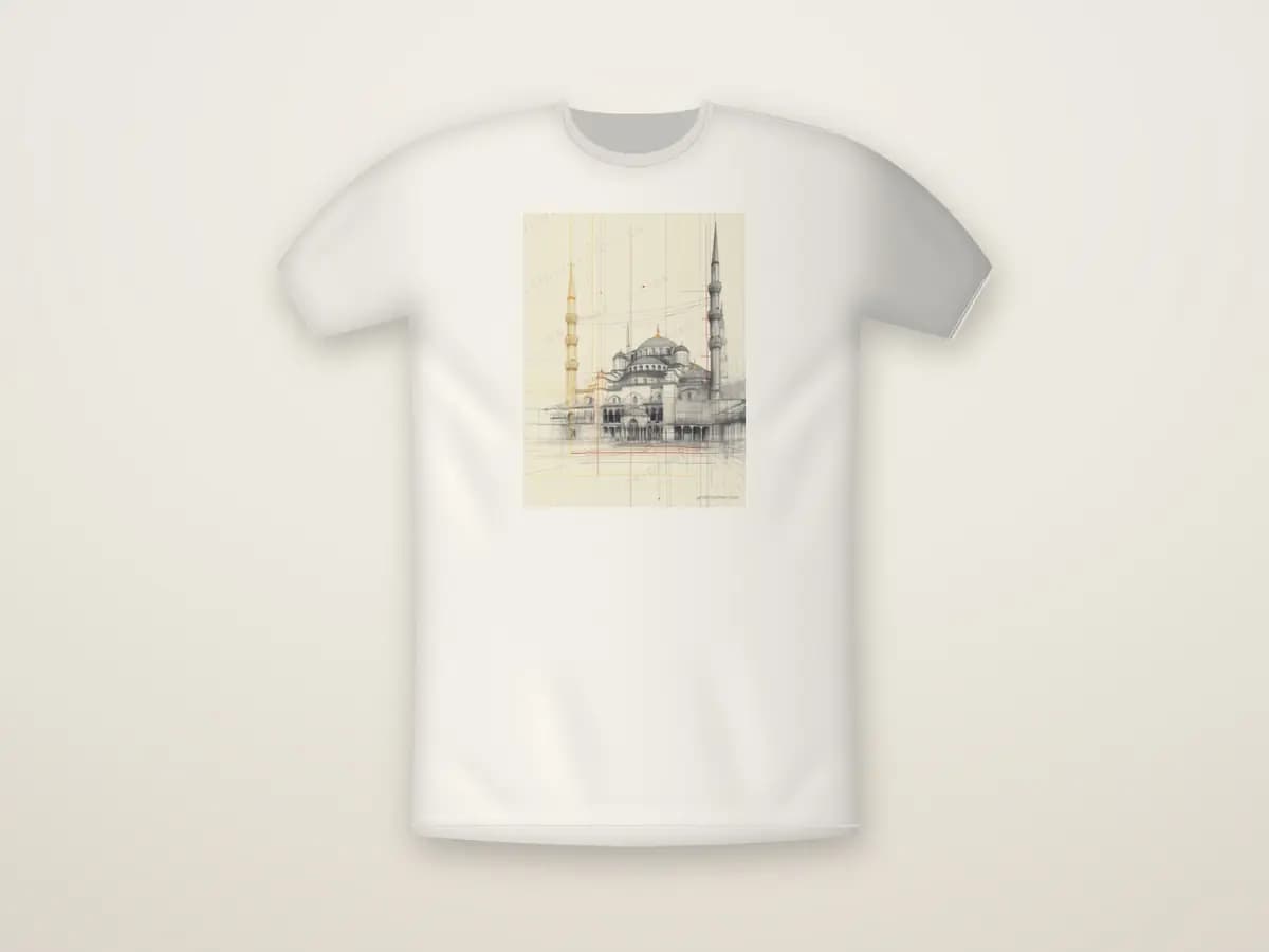 Istanbul Blue Mosque as t-shirt