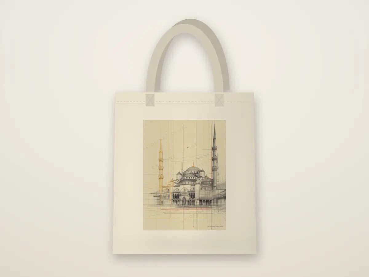 Istanbul Blue Mosque as tote bag