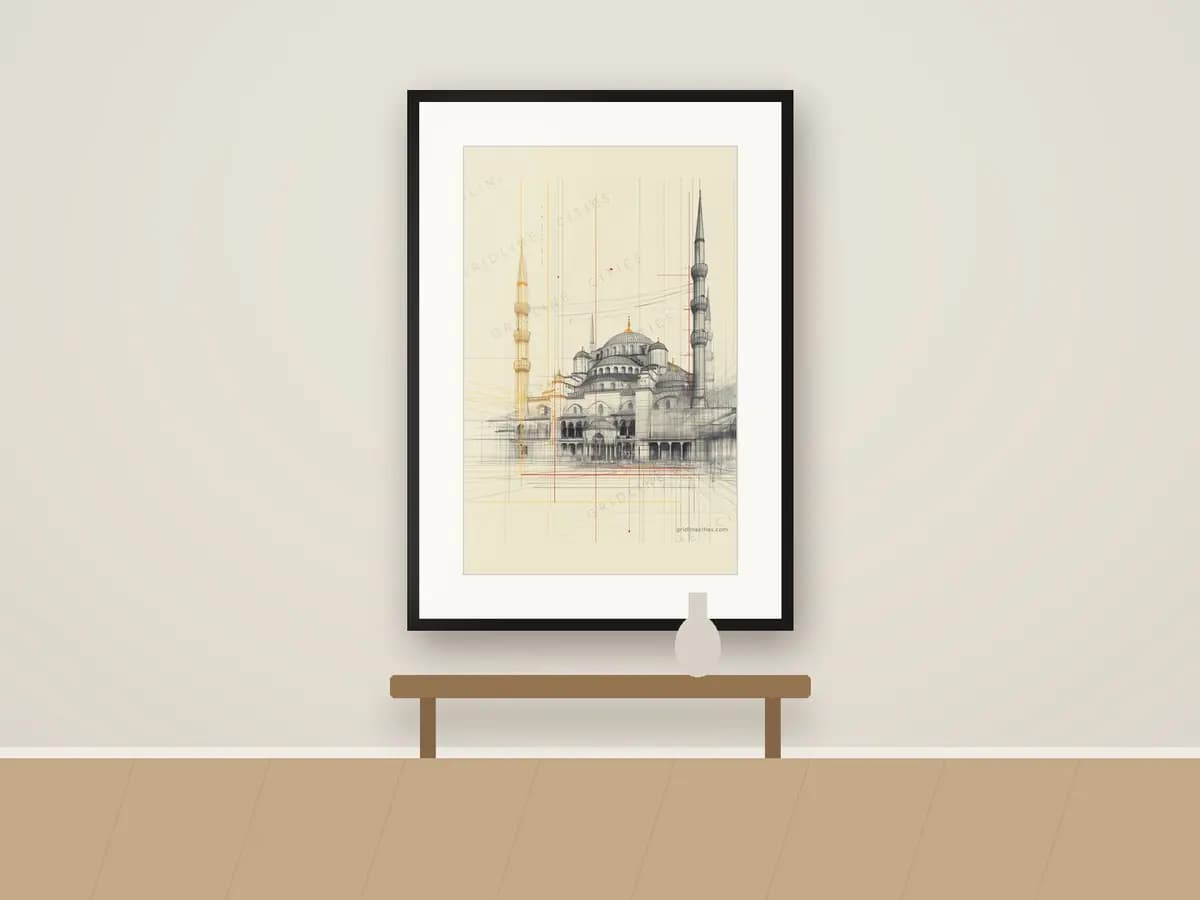 Istanbul Blue Mosque as print & frame