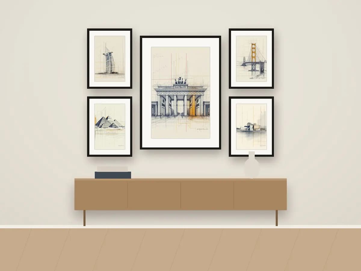 Berlin Brandenburg Gate as gallery wall