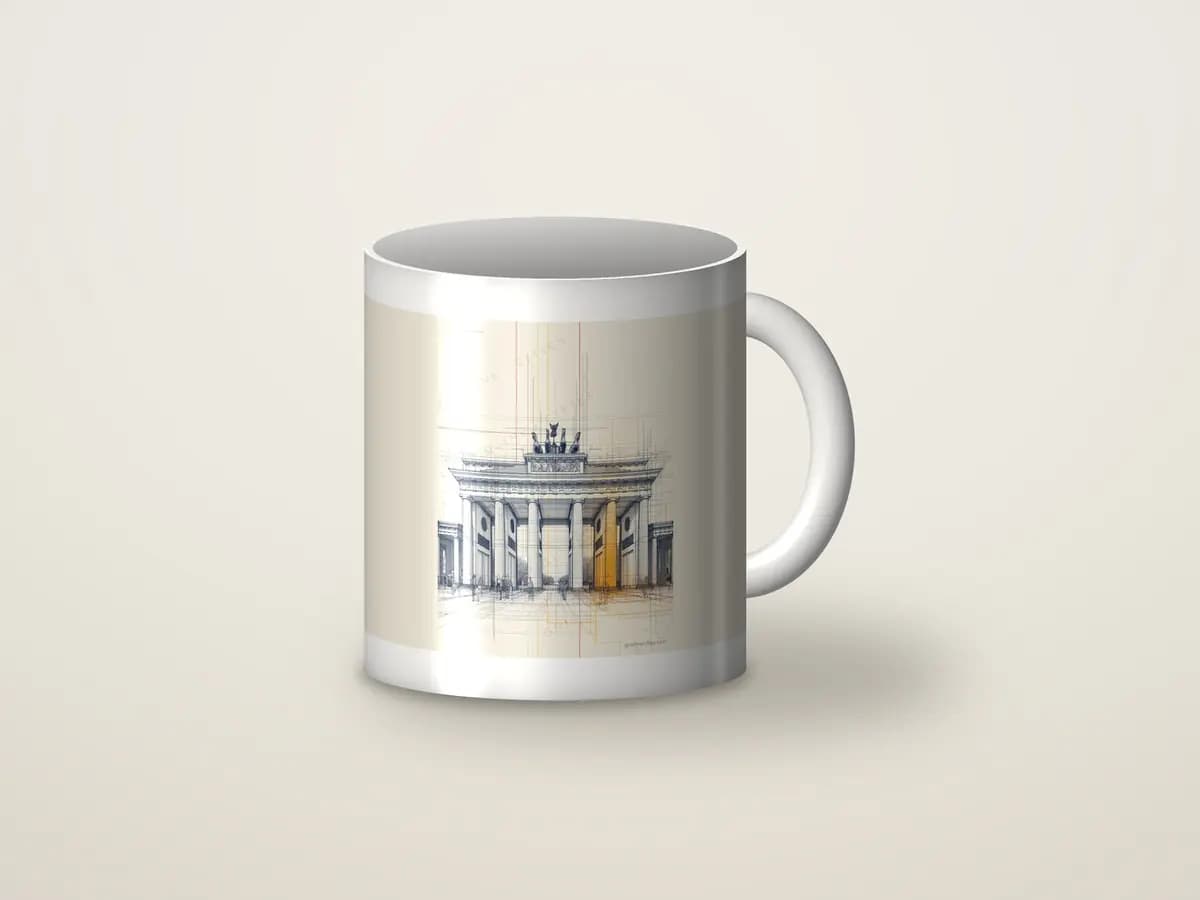 Berlin Brandenburg Gate as mug