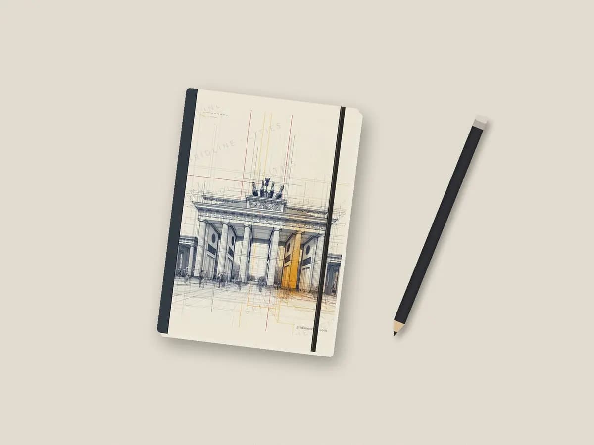 Berlin Brandenburg Gate as notebook cover