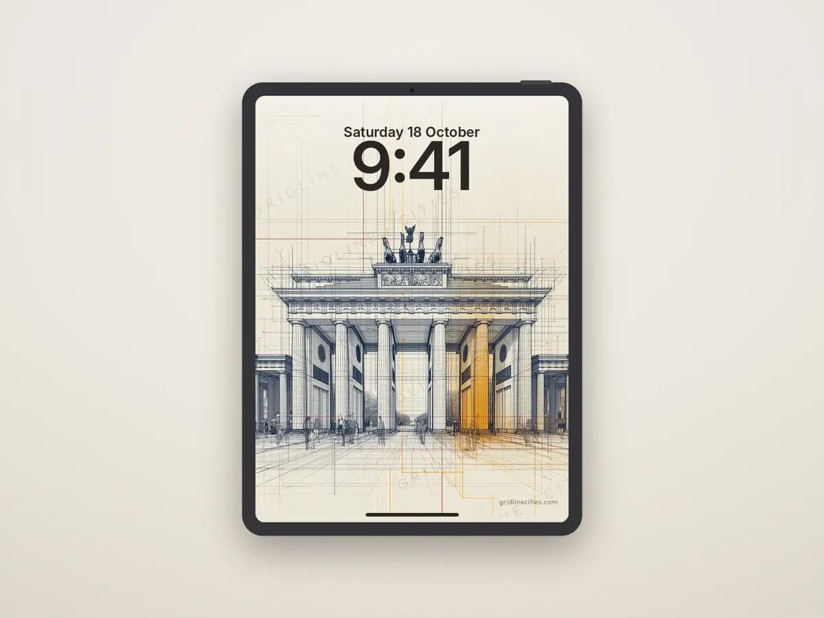 Berlin Brandenburg Gate as tablet wallpaper