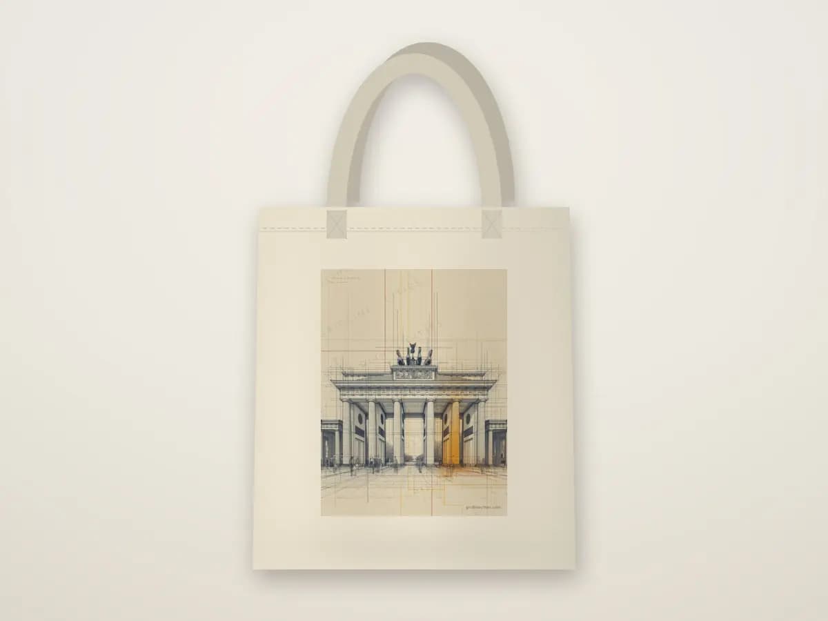Berlin Brandenburg Gate as tote bag