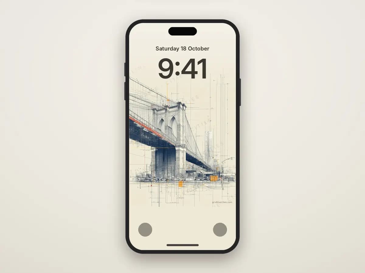 Brooklyn Bridge as phone wallpaper