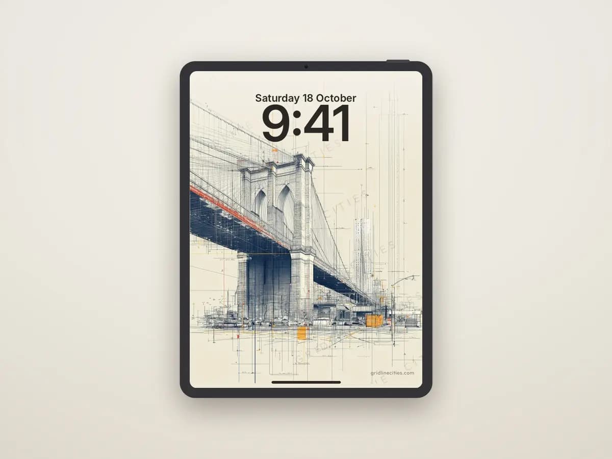 Brooklyn Bridge as tablet wallpaper