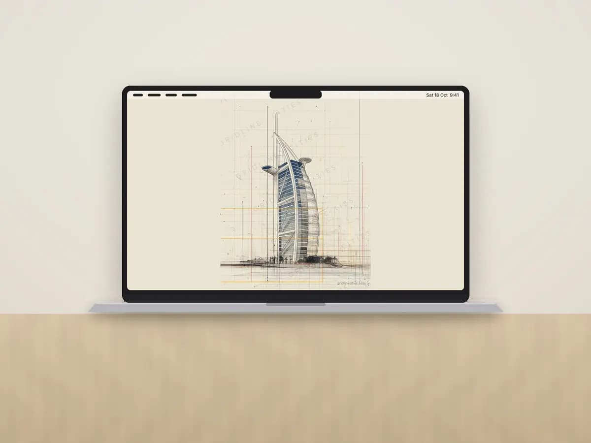 Dubai Burj Al Arab as desktop wallpaper