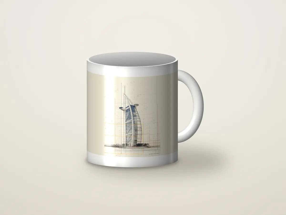 Dubai Burj Al Arab as mug