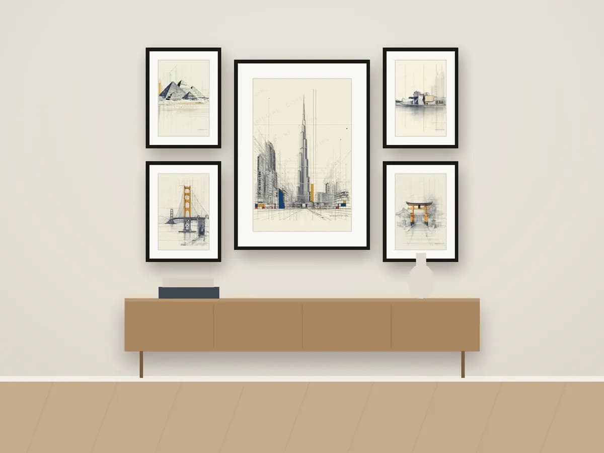 Burj Khalifa as gallery wall
