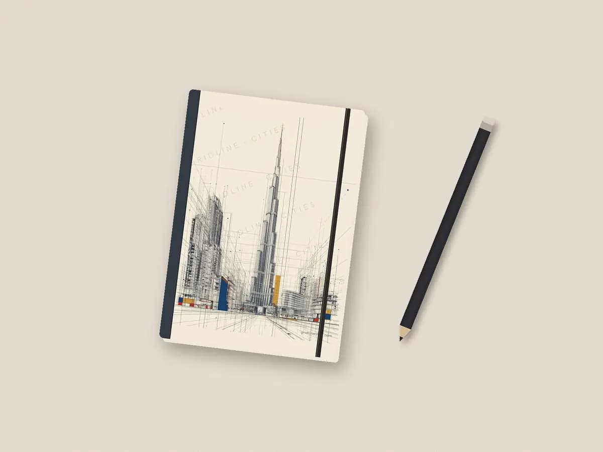 Burj Khalifa as notebook cover