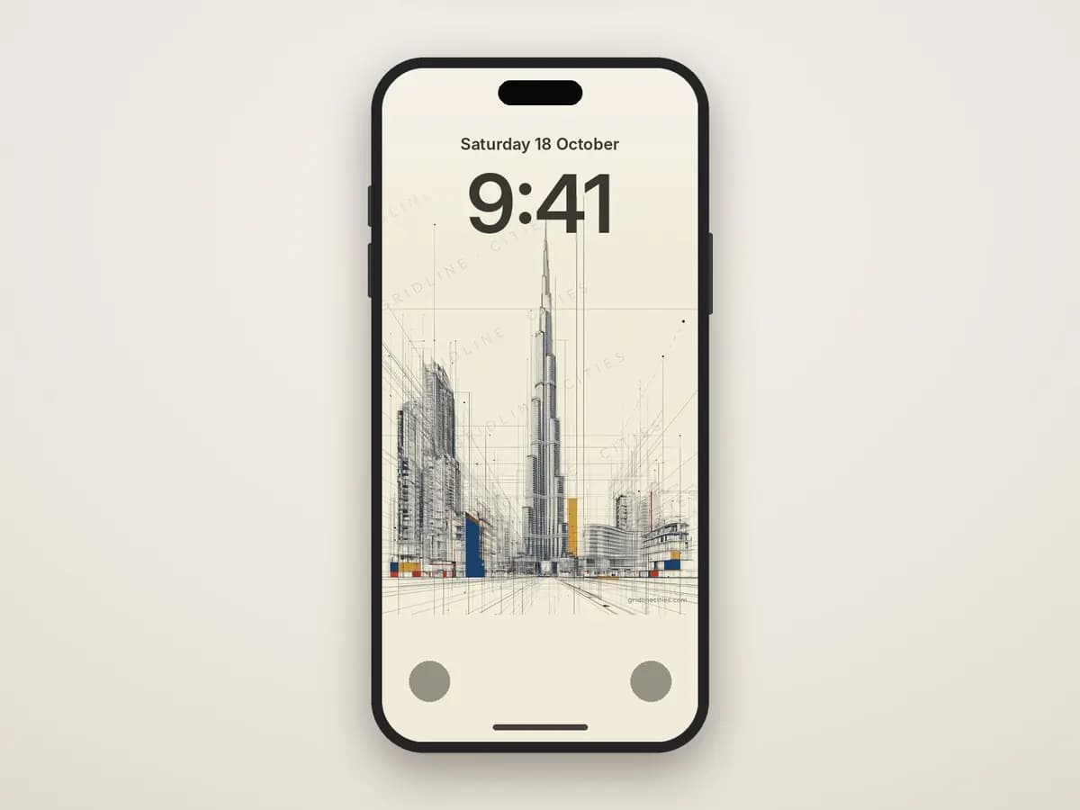 Burj Khalifa as phone wallpaper
