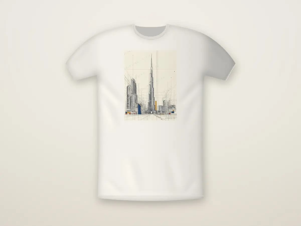 Burj Khalifa as t-shirt