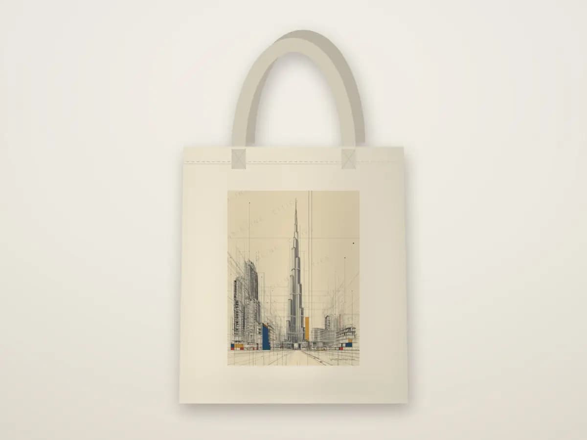 Burj Khalifa as tote bag