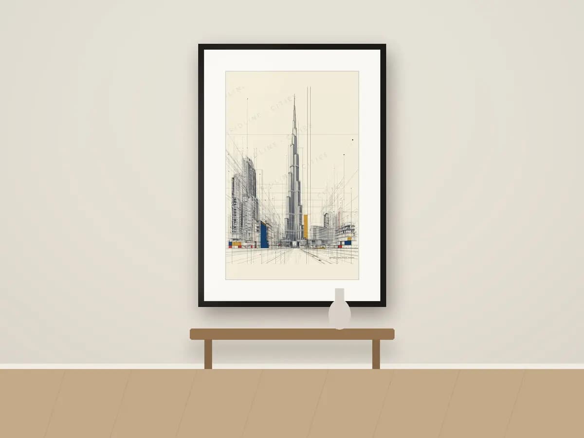 Burj Khalifa as print & frame