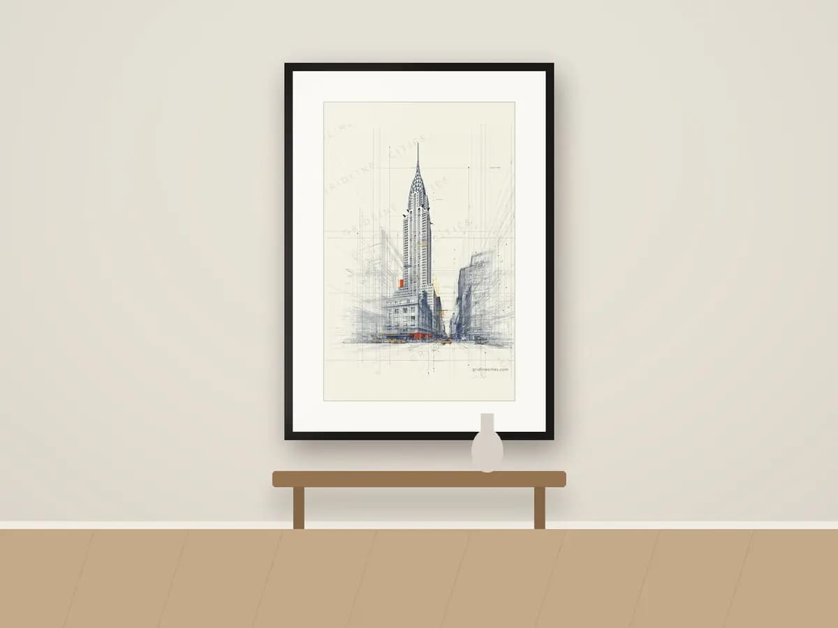 Chrysler as print & frame