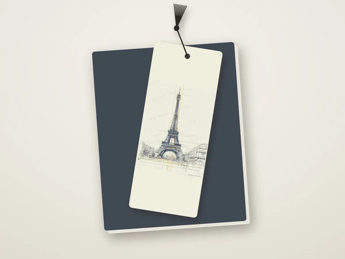 Paris Eiffeltower as bookmark