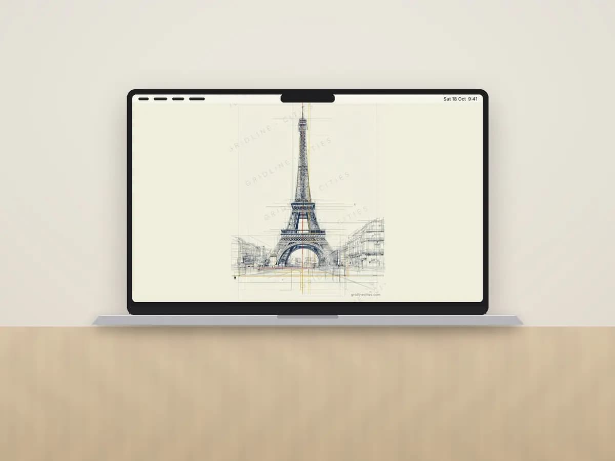 Paris Eiffeltower as desktop wallpaper