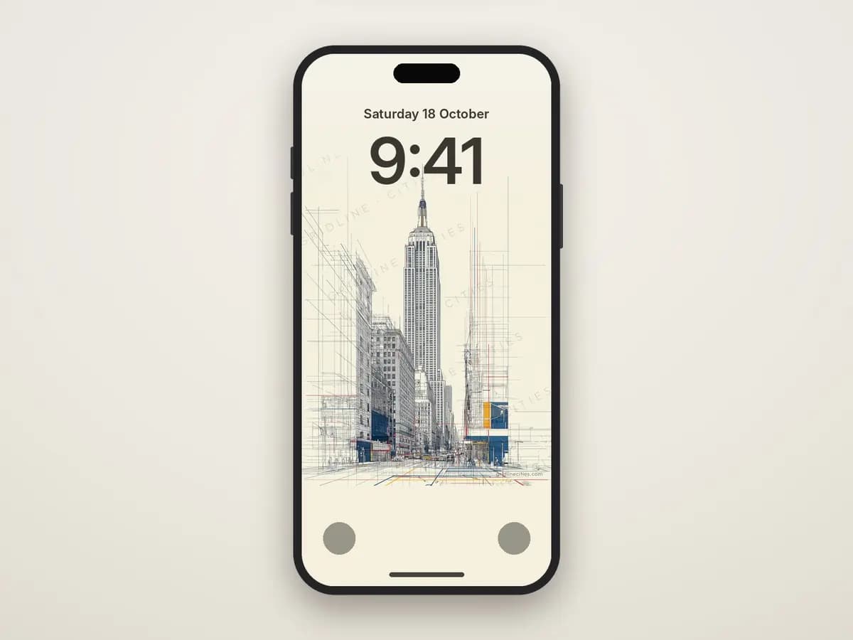 Empire State as phone wallpaper