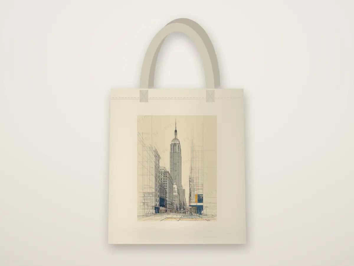 Empire State as tote bag