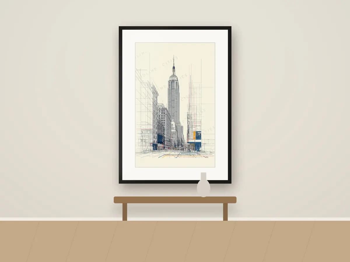 Empire State as print & frame