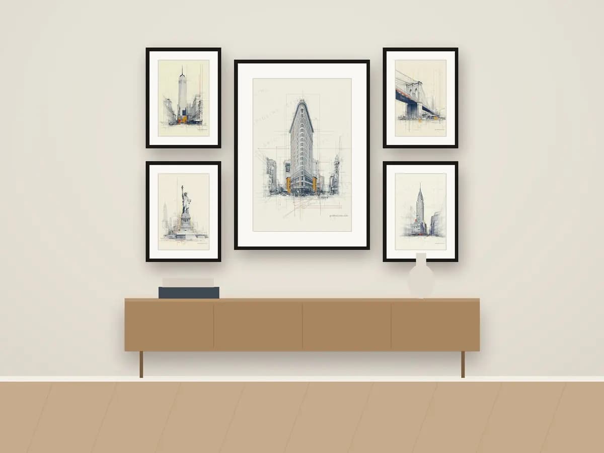Flatiron as gallery wall