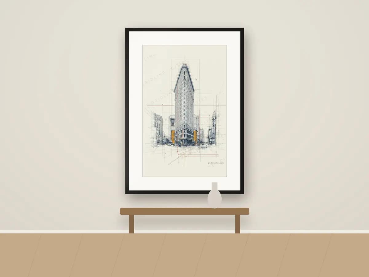 Flatiron as print & frame
