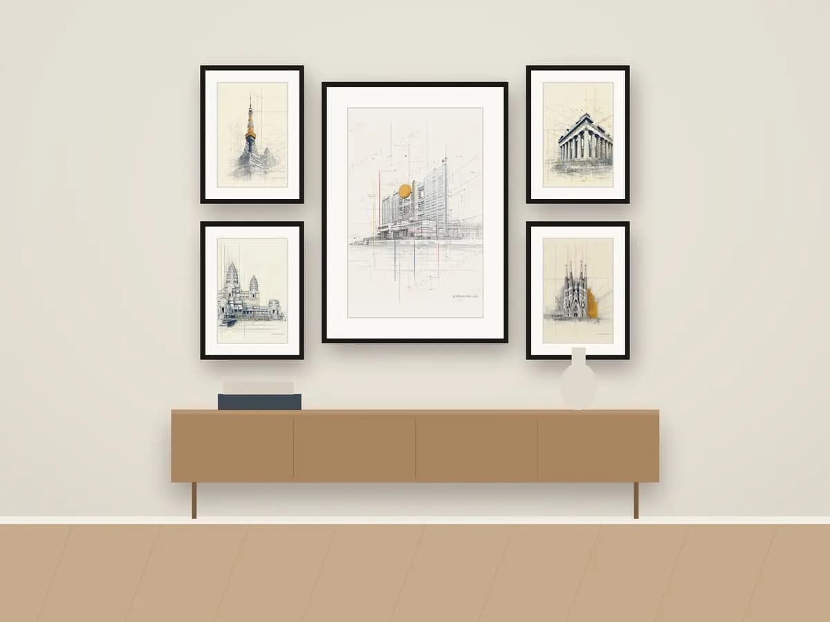 Fuji Television Building as gallery wall