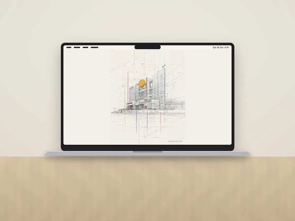 Fuji Television Building as desktop wallpaper